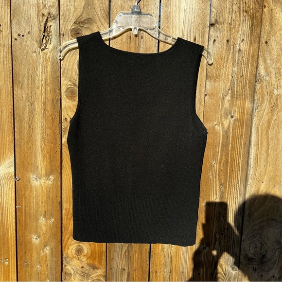 LOFT Black stretch sleeveless Top - Picture 4 of 7